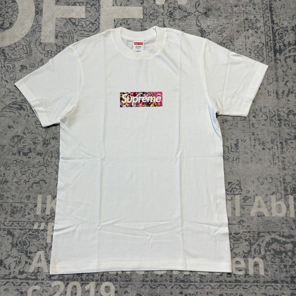 Supreme Takashi Murakami Relief Box Logo Tee White Small COVID-19 2020 Excellent